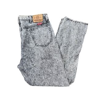 Vintage Wrangler Jeans Acid Wash Men's 36x30 8ps 90s Y2K Made in USA